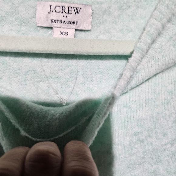 J. Crew Mint Green Extra-Soft Sweater EUC Size XSmall - Picture 2 of 4